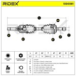 RIDEX Veovõll 13D0381