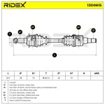 RIDEX Veovõll 13D0615