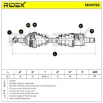 RIDEX Veovõll 13D0733