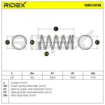 RIDEX vedru 188C0018