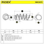 RIDEX vedru 188C0073