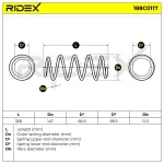 RIDEX vedru 188C0117
