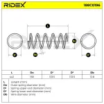 RIDEX vedru 188C0196
