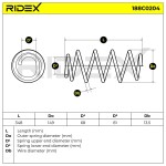 RIDEX vedru 188C0204