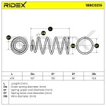 RIDEX vedru 188C0215