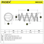 RIDEX vedru 188C0236