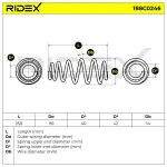 RIDEX vedru 188C0246