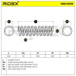 RIDEX vedru 188C0309