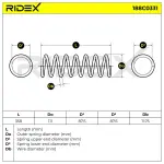 RIDEX vedru 188C0331