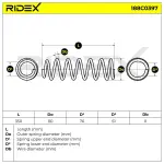 RIDEX vedru 188C0397