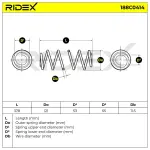 RIDEX vedru 188C0414