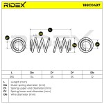 RIDEX vedru 188C0497