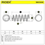 RIDEX vedru 188C0608