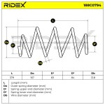 RIDEX vedru 188C0794