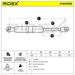 RIDEX Gaasivedru, pagasi-/veoruum 219G0958