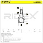 RIDEX Kande-/juhtliigend šarniir 2462S0012
