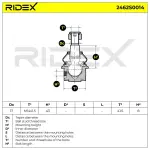 RIDEX Kande-/juhtliigend šarniir 2462S0014