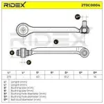 RIDEX Õõtshoob,  käändmik 273C0004