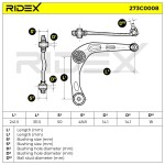 RIDEX Õõtshoob,  käändmik 273C0008