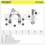 RIDEX Õõtshoob,  käändmik 273C0090