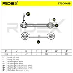 RIDEX Õõtshoob,  käändmik 273C0419