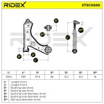 RIDEX Õõtshoob, käändmik 273C0500