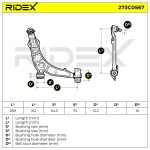 RIDEX Õõtshoob,  käändmik 273C0567