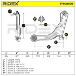 RIDEX Õõtshoob,  käändmik 273C0809