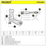 RIDEX Õõtshoob,  käändmik 273C0921