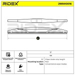 RIDEX Klaasipuhastaja kumm 298W0016