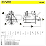 RIDEX Starter 12V 2S0018
