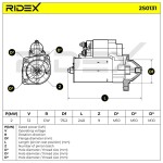 RIDEX Starter 12V 2S0131