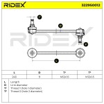 RIDEX Stabilisaatorivarras 3229S0012