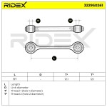 RIDEX Stabilisaator, Stabilisaator 3229S0261