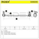 RIDEX Stabilisaatorivarras 3229S0295
