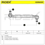 RIDEX Stabilisaator, Stabilisaator 3229S0301