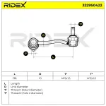 RIDEX Stabilisaatorivarras 3229S0422