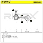 RIDEX Stabilisaatorivarras 3229S0433