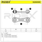 RIDEX Stabilisaatorivarras 3229S0599