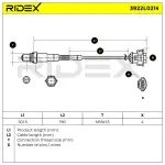 RIDEX Lambda andur 3922L0214