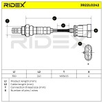 RIDEX Lambda andur 3922L0242