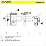 RIDEX Õhumassimõõtja 12V 3926A0250