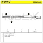 RIDEX Andur,  heitgaasitemperatuur 3938E0063