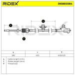 RIDEX Andur,  heitgaasitemperatuur 3938E0384