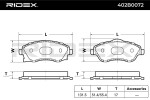 RIDEX Piduriklotsi komplekt,  ketaspidur 402B0072