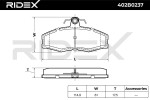 RIDEX Piduriklotsi komplekt,  ketaspidur 402B0237
