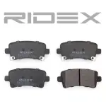 RIDEX Piduriklotsi komplekt,  ketaspidur 402B0298