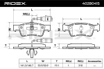 RIDEX Piduriklotsi komplekt,  ketaspidur 402B0415