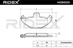 RIDEX Piduriklotsi komplekt,  ketaspidur 402B0520