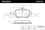RIDEX Piduriklotsi komplekt,  ketaspidur 402B0631